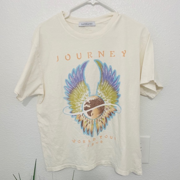 DAYDREAMER JOURNEY WORLD TOUR 1980 TEE SHIRT TOP - Picture 3 of 5